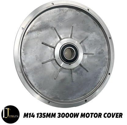 3000W Ebike Motor Side Cover Plate Freewheel & Brake Side 17mm & 22mm Bearing Black