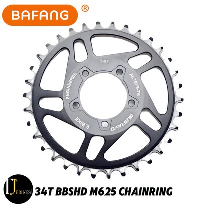 Ebike Chainring for BAFANG BBSHD M625 Mid Drive Motor – Lightweight Alloy Chainwheel 32T–38T