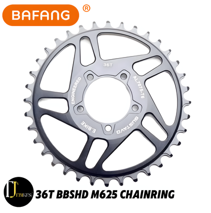 Ebike Chainring for BAFANG BBSHD M625 Mid Drive Motor – Lightweight Alloy Chainwheel 32T–38T