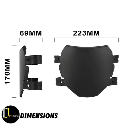 ODI DH Style Number Plate, Bike Bmx MTB Downhill Surron Talaria