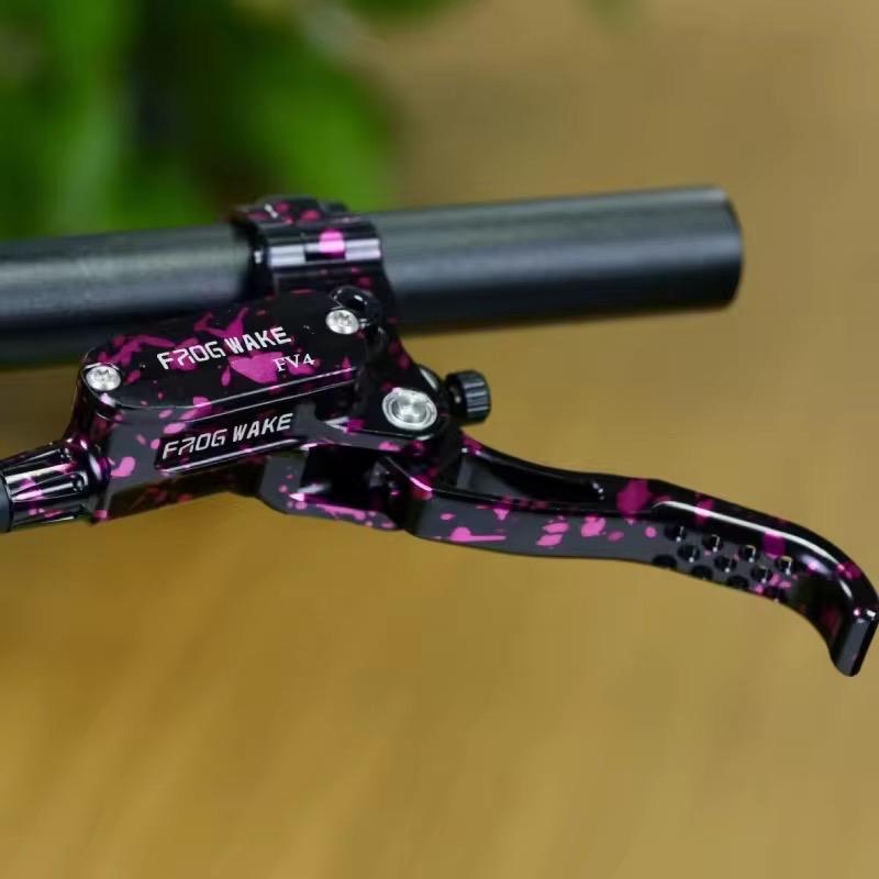 hydraulic Brake 4 Piston Front & Rear Mountain Bike  Set For MTB / Ebikes / Bike Brake Aluminum Alloy with 180MM SRAM Rotor