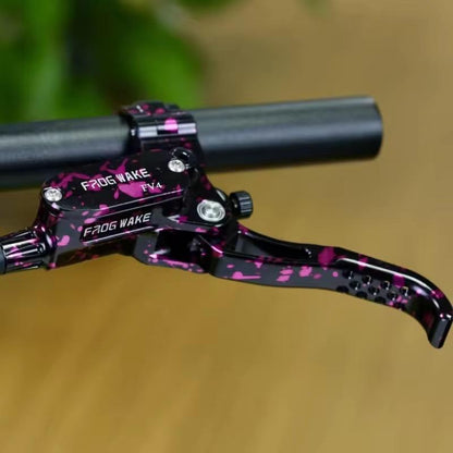 hydraulic Brake 4 Piston Front & Rear Mountain Bike  Set For MTB / Ebikes / Bike Brake Aluminum Alloy with 180MM SRAM Rotor