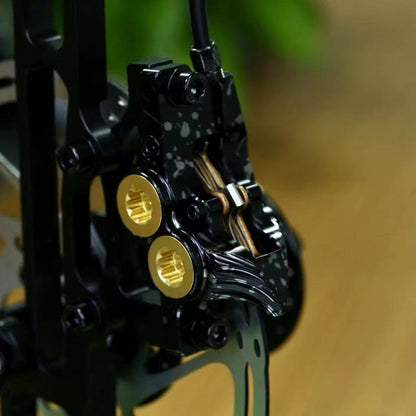 hydraulic Brake 4 Piston Front & Rear Mountain Bike  Set For MTB / Ebikes / Bike Brake Aluminum Alloy with 180MM SRAM Rotor